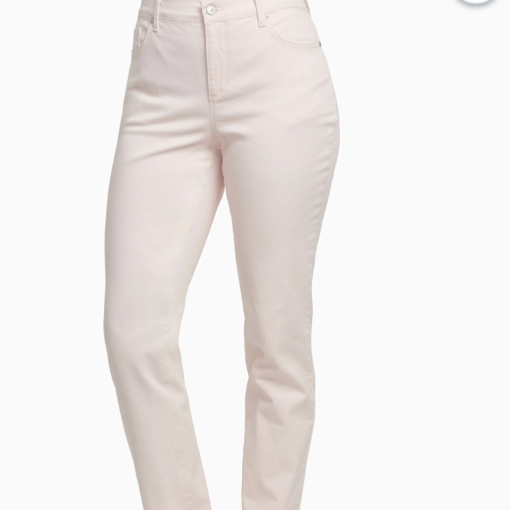 NWT straight leg white jeans